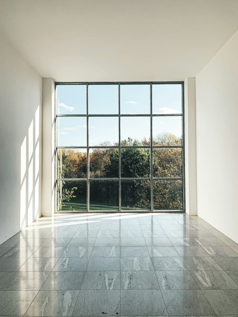 Image of a room with large, clean windows.